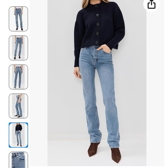 FRAME THE RULER HIGH RISE STRAIGHT LEG JEANS NWT - Picture 2 of 16